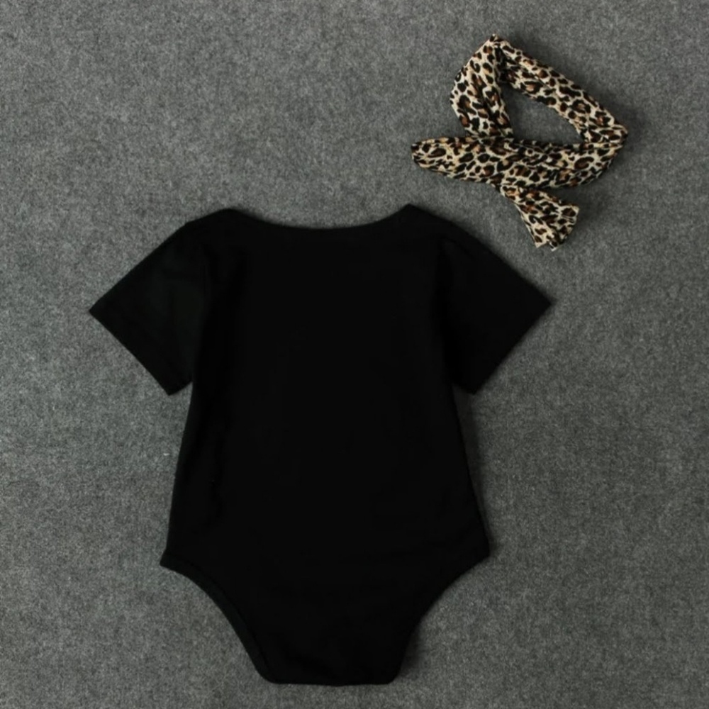 Trendy Baby Girl Clothes Off Shoulder Bodysuit + - Picture 4 of 8